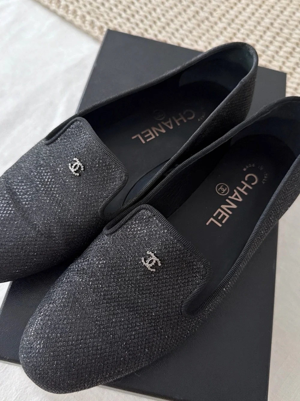 Chanel Black  Loafers - Women's Luxury Slip-On